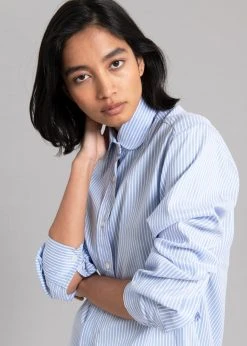 The Frankie Shop Mina Shirt - Blue Stripe