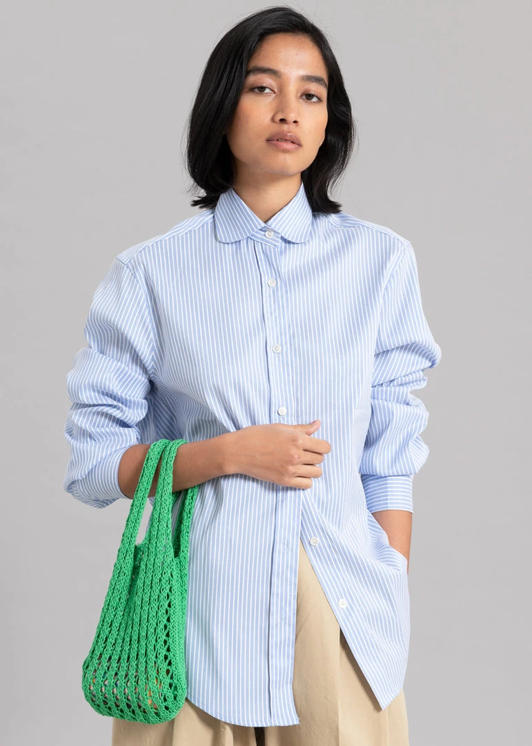The Frankie Shop Mina Shirt - Blue Stripe