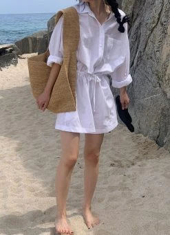 Overtake Mitri Romper - White