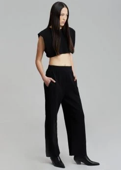 Another J Nanie Honeycomb Sweatpants - Black
