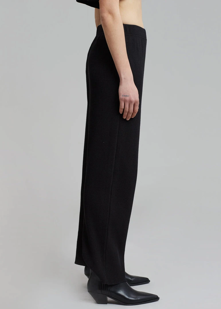 Another J Nanie Honeycomb Sweatpants - Black