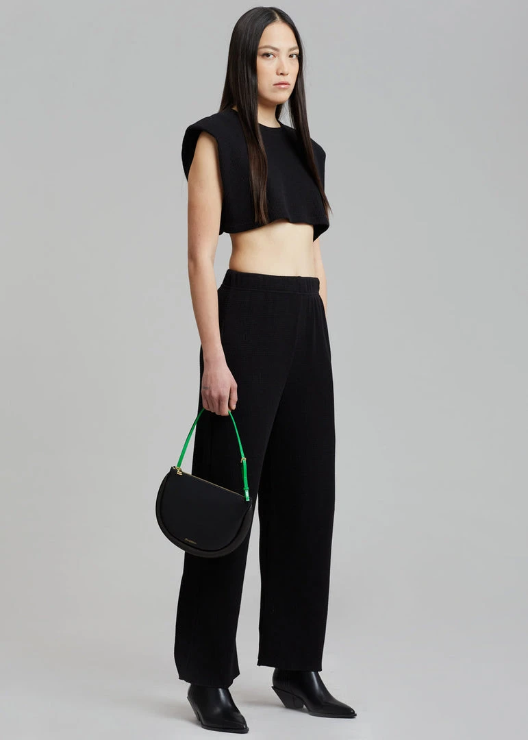 Another J Nanie Honeycomb Sweatpants - Black