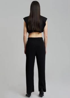 Another J Nanie Honeycomb Sweatpants - Black