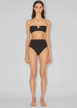 Nanushka Bente High Waist Swim Pants - Black