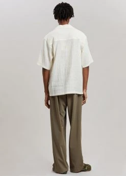 Nanushka Denis Shirt - Creme