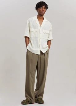 Nanushka Denis Shirt - Creme