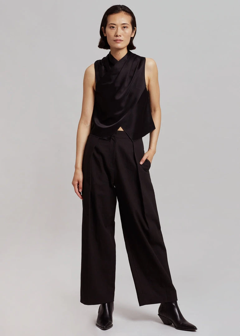 CLOTHING Nanushka Difya Sleeveless Top - Black