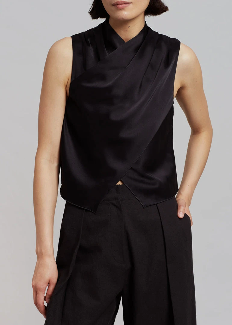 CLOTHING Nanushka Difya Sleeveless Top - Black