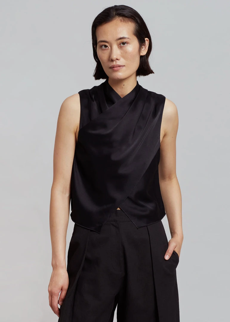 CLOTHING Nanushka Difya Sleeveless Top - Black