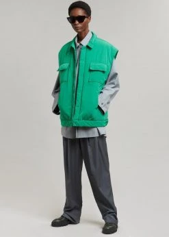 Follow Nauja Vest - Emerald CLOTHING