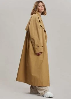 The Frankie Shop Nea Trench Coat - Beige CLOTHING
