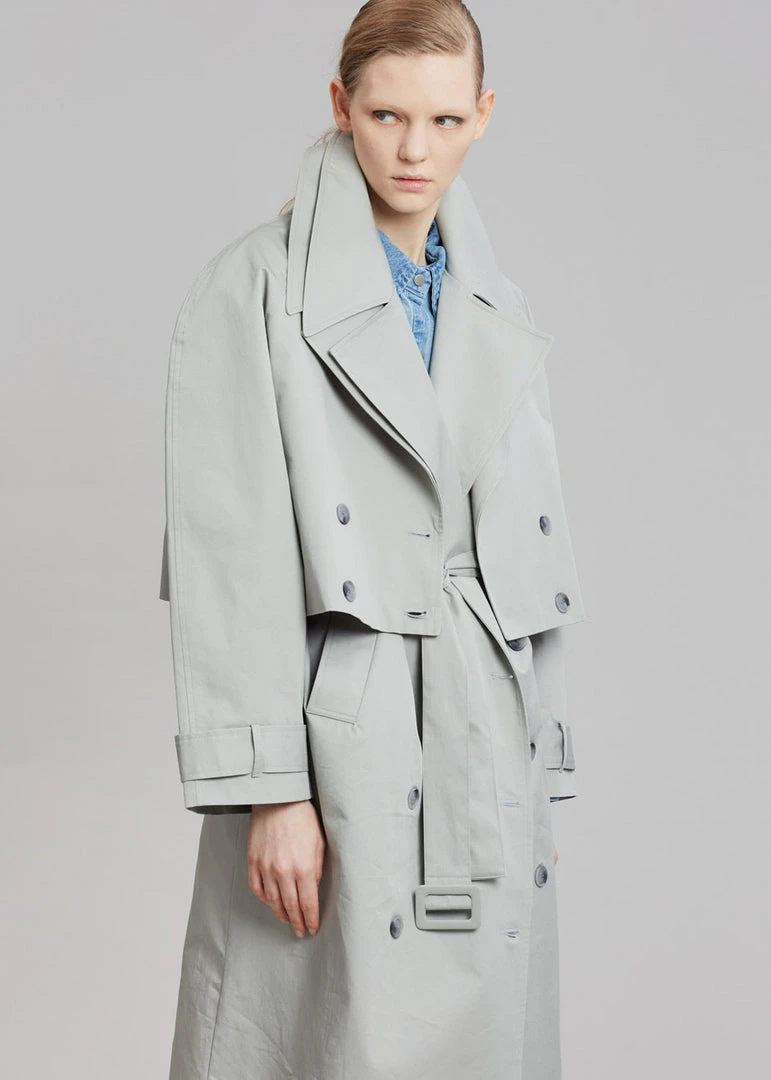 The Frankie Shop CLOTHING Nexine Short Jacket - Grey