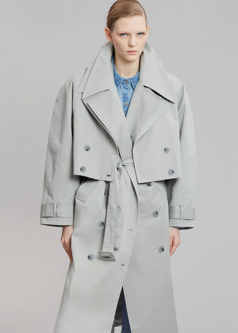 The Frankie Shop CLOTHING Nexine Short Jacket - Grey