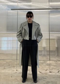 The Frankie Shop CLOTHING Nexine Short Jacket - Grey