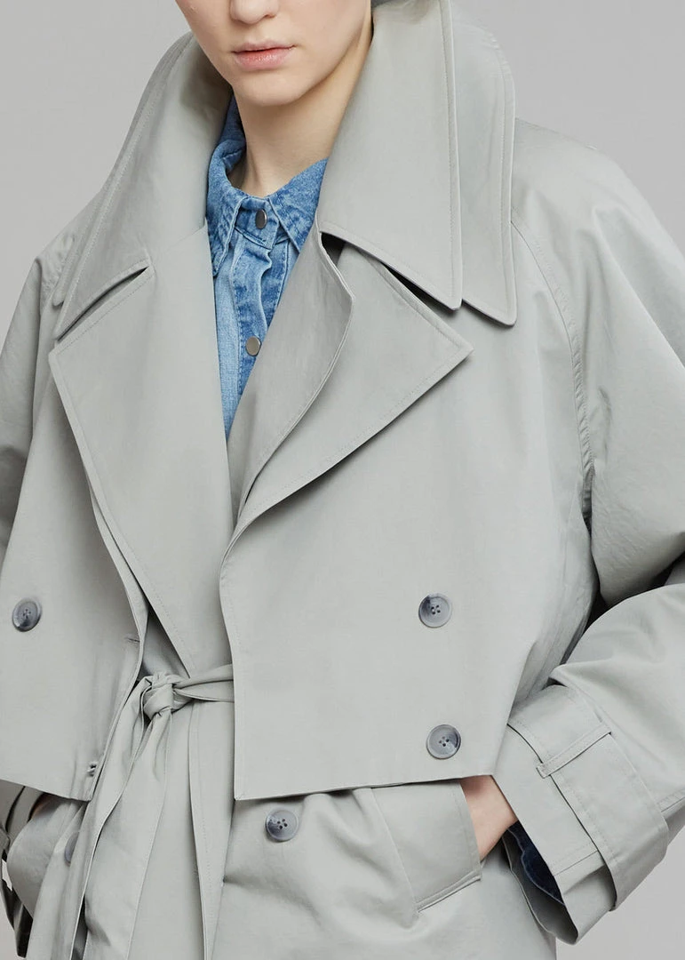 The Frankie Shop CLOTHING Nexine Short Jacket - Grey