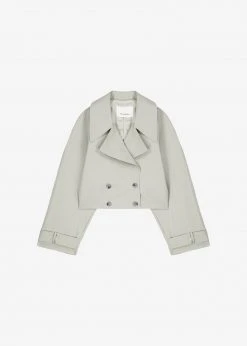 The Frankie Shop CLOTHING Nexine Short Jacket - Grey