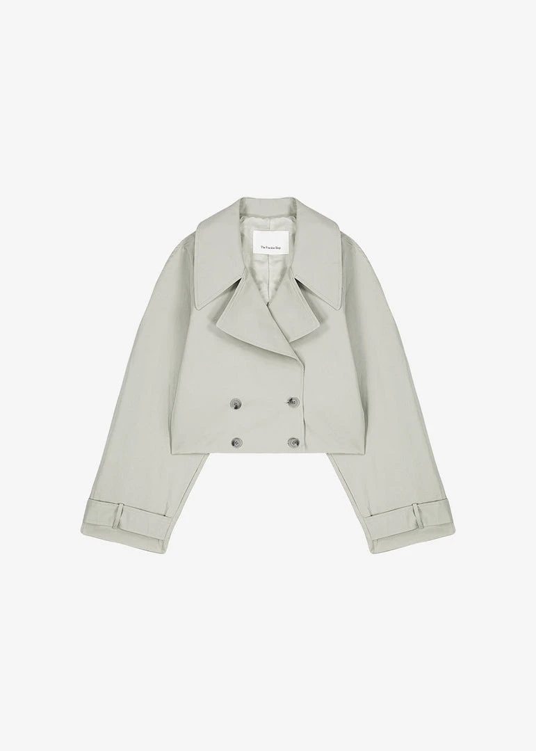 The Frankie Shop CLOTHING Nexine Short Jacket - Grey