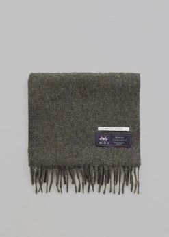 More Than Yesterday Men Nieves Wool Scarf - Asphalt
