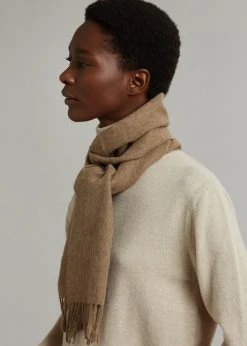 More Than Yesterday Men Nieves Wool Scarf - Tobacco