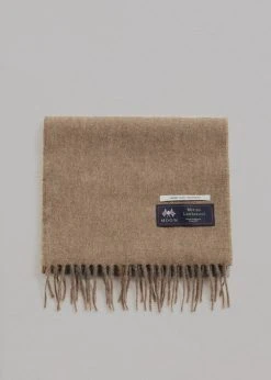 More Than Yesterday Men Nieves Wool Scarf - Tobacco