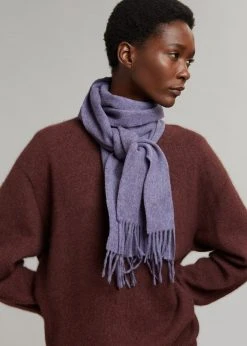 More Than Yesterday Nieves Wool Scarf - Violet Men