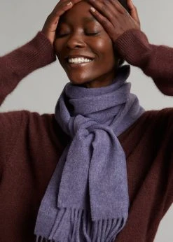 More Than Yesterday Nieves Wool Scarf - Violet Men