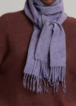More Than Yesterday Nieves Wool Scarf - Violet Men