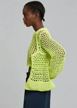 Cafe Noir Niroka Net Tote - Lime