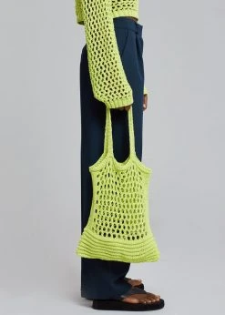 Cafe Noir Niroka Net Tote - Lime