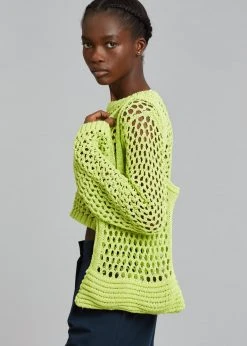 Cafe Noir Niroka Net Tote - Lime