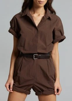 Masof CLOTHING Nix Tailored Jumpsuit - Java