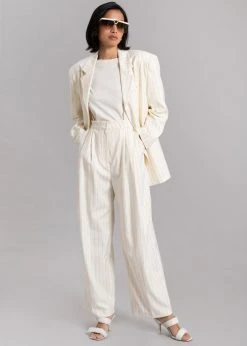 Another Avenue Nuno Thin Stripes Blazer - Off White CLOTHING