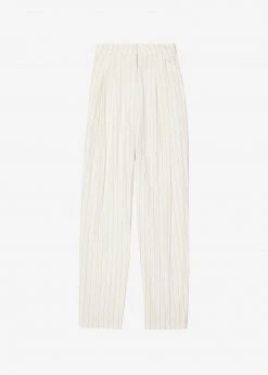 Another Avenue Nuno Thin Stripes Pants - Off White CLOTHING
