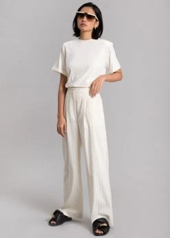 Another Avenue Nuno Thin Stripes Pants - Off White CLOTHING