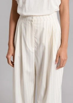 Another Avenue Nuno Thin Stripes Pants - Off White CLOTHING
