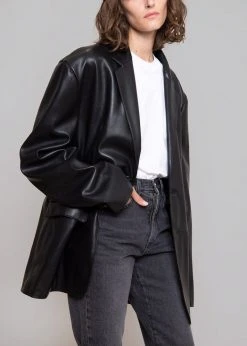 The Frankie Shop Olympia Blazer - Black CLOTHING