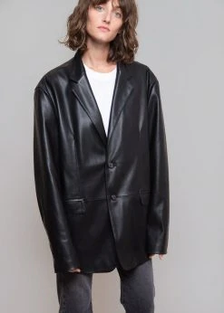 The Frankie Shop Olympia Blazer - Black CLOTHING