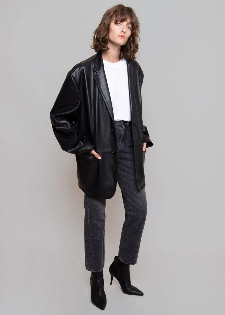 The Frankie Shop Olympia Blazer - Black CLOTHING