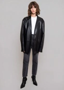 The Frankie Shop Olympia Blazer - Black CLOTHING