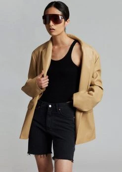 The Frankie Shop Olympia Blazer - Butter CLOTHING