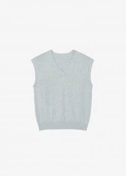 Masof CLOTHING Otis Knit Vest - Grey