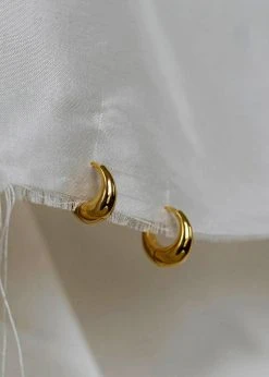 Otiumberg Mini Graduated Hoops - Gold ACCESSORIES