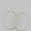 ACCESSORIES Fay Andrada Ovaali Hoops - Brass