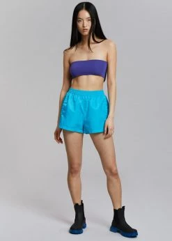 The Frankie Shop CLOTHING Perla Gym Shorts - Turquoise