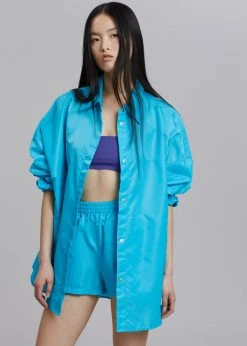 The Frankie Shop CLOTHING Perla Gym Shorts - Turquoise