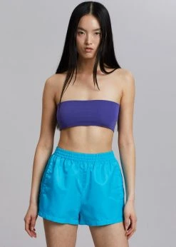 The Frankie Shop CLOTHING Perla Gym Shorts - Turquoise