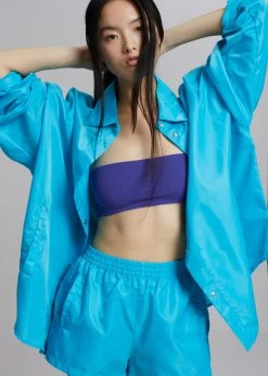 The Frankie Shop CLOTHING Perla Gym Shorts - Turquoise