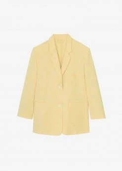 The Frankie Shop Pernille Boy Blazer - Banana CLOTHING