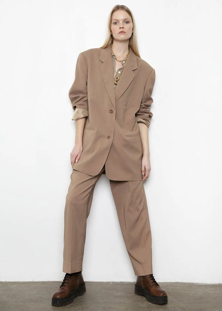 The Frankie Shop CLOTHING Pernille Boy Pants - Brown