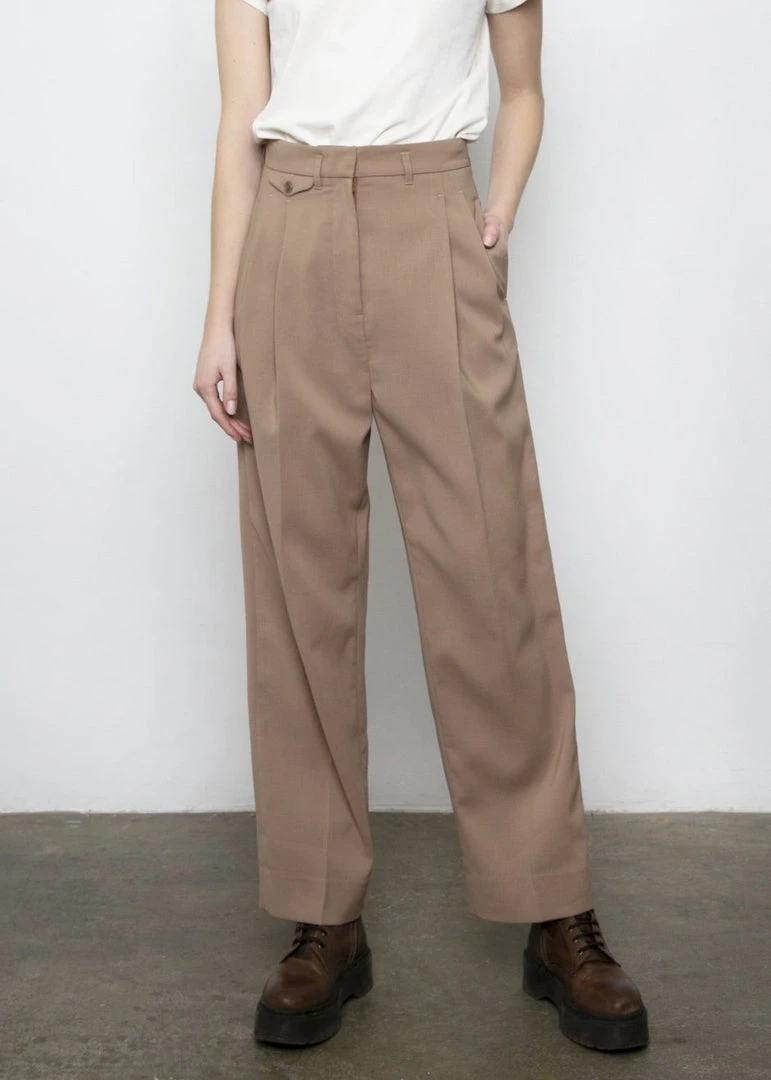 The Frankie Shop CLOTHING Pernille Boy Pants - Brown